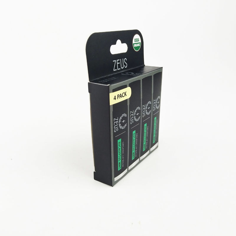 Kleines kundenspezifisches Set Lippenstiftpackung Rohrverpackungskisten Druck mit Hangtag