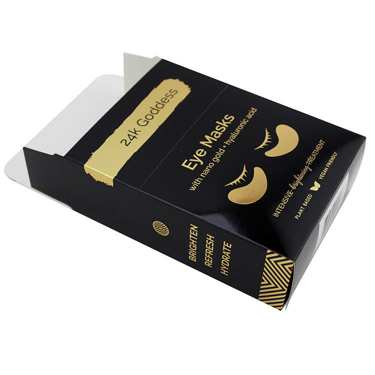 Schwarze Öko-freundliche Augenmaske für die Verpackung von Körperpflegeprodukten