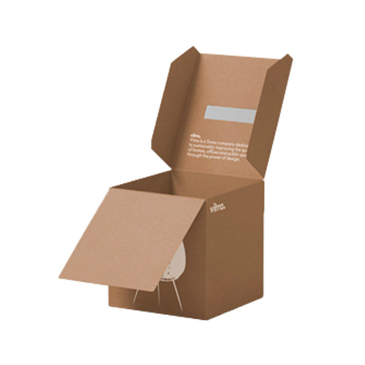 Freundlicher Verpackenkasten stützbare Kerze Eco runzelte Kraftpapier-Kasten-weißes Drucken