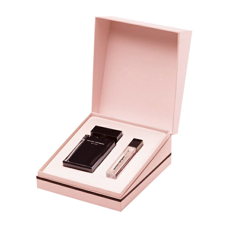 Rosa schwarze Parfümboxen für persönliche Geschenksätze mit Magnetdeckel und Band