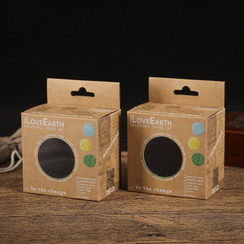 Recyclebarer Kaffeetasse-Verpackenkasten-einzelner Satz mit kundenspezifischer Farbe