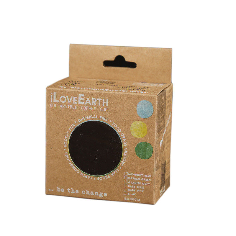 Recyclebarer Kaffeetasse-Verpackenkasten-einzelner Satz mit kundenspezifischer Farbe
