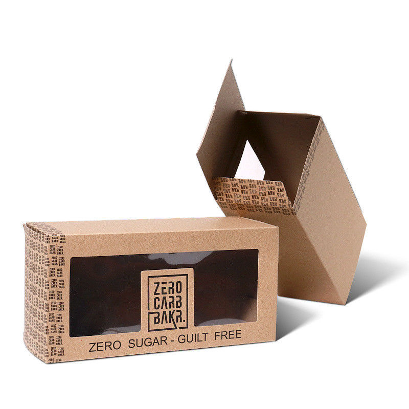 Brown-Kraftpapier-faltbarer Karton-Kasten mit der Luxusfolie, die Farbe stempelt