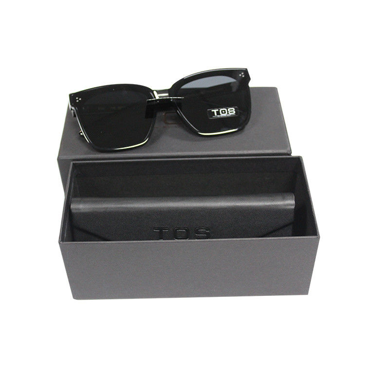Schwarze Farbe Sonnenglas Geschenk Versand Verpackungskiste mit individuellem Logo und Form