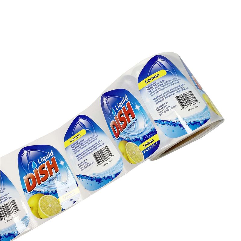 Farbenreiches synthetisches Papieraufkleber-Drucken für Haushalts-Produkte