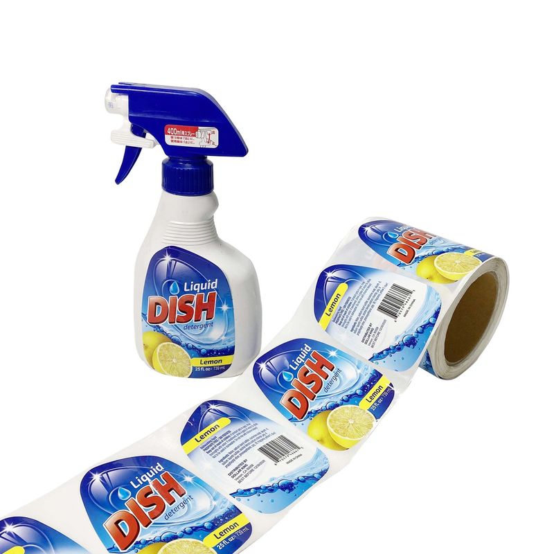Farbenreiches synthetisches Papieraufkleber-Drucken für Haushalts-Produkte