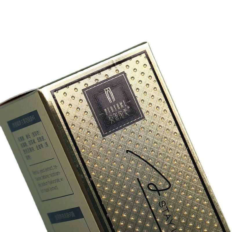 Luxus Gold Hautpflege Karton Verpackung für Feuchtigkeitsmittel Essenz Flasche
