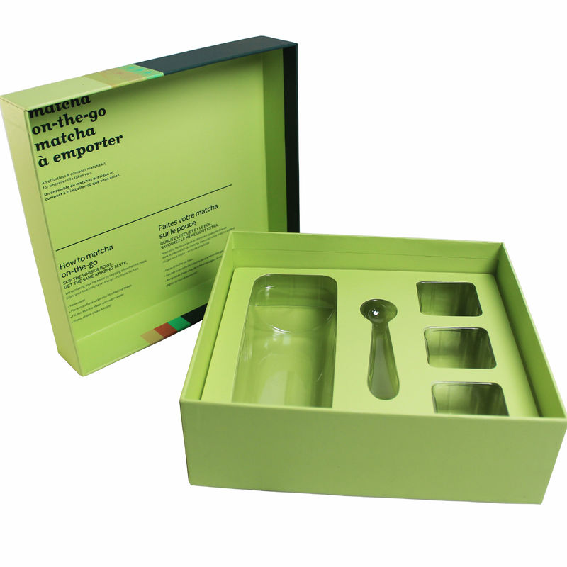 Grüne magnetische Geschenkverpackung für Teeprodukte mit kundenspezifischem Design in meiner Nähe
