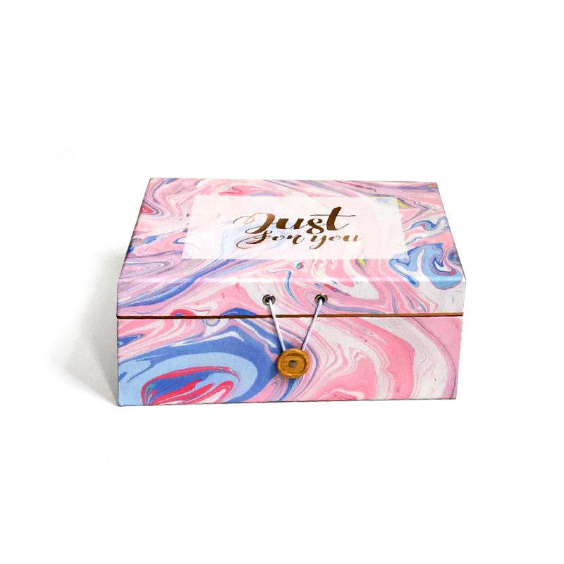 Farbenfrohe Verpackung Geschenk-Set-Box mit Knopfhaken für Parfümflasche