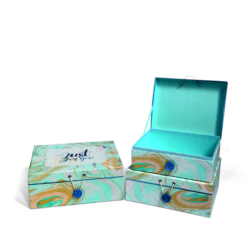 Farbenfrohe Verpackung Geschenk-Set-Box mit Knopfhaken für Parfümflasche