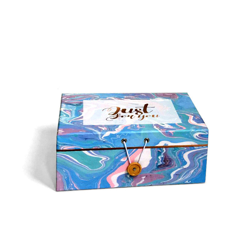 Farbenfrohe Verpackung Geschenk-Set-Box mit Knopfhaken für Parfümflasche