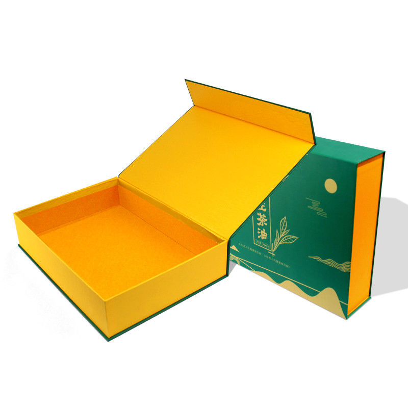 Grüne magnetische Geschenkverpackung für Teeprodukte mit kundenspezifischem Design in meiner Nähe