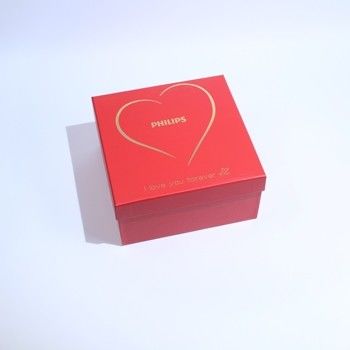 Personalisierte Luxus Rot Karton Geschenkbox mit Deckel und Basis für kleine Unternehmen