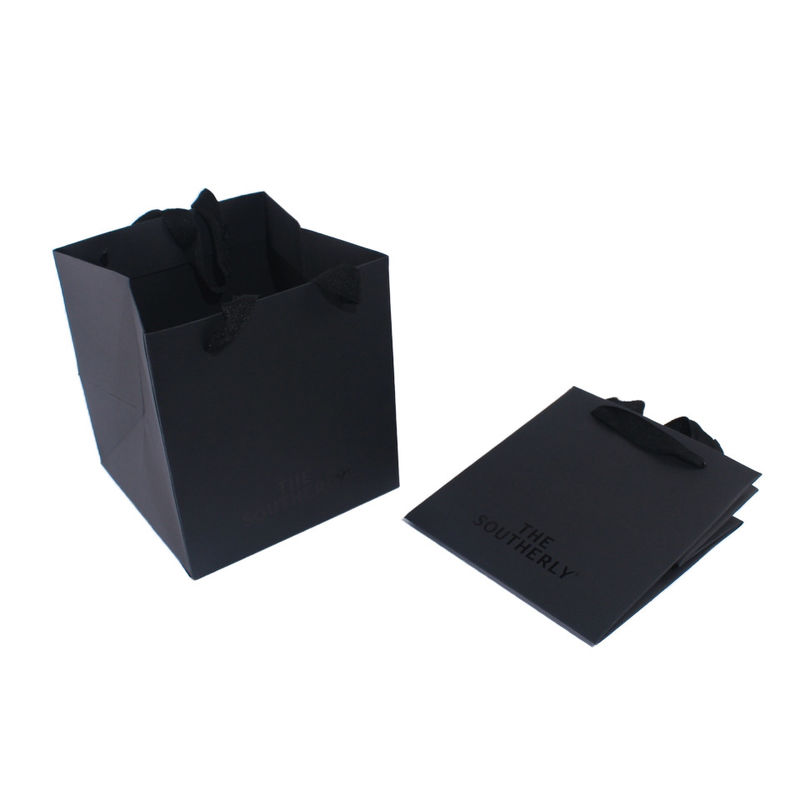 Schwarz Luxus Karton Geschenkbox Verpackung Honig Glas und Kerze mit Schwamm Einfügen und Handtasche