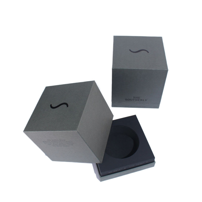 Schwarz Luxus Karton Geschenkbox Verpackung Honig Glas und Kerze mit Schwamm Einfügen und Handtasche