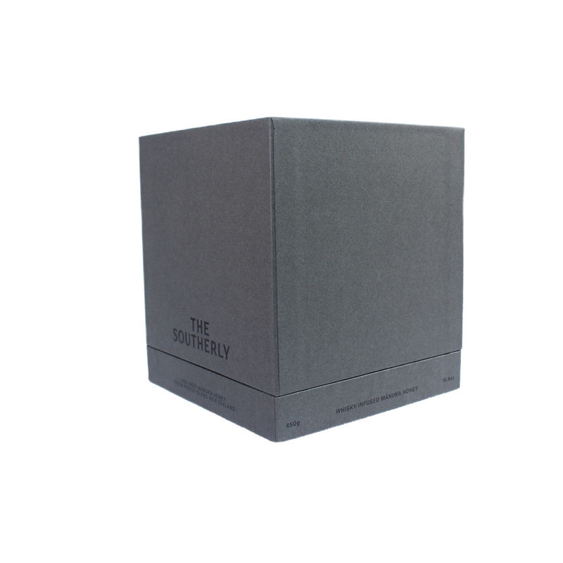 Schwarz Luxus Karton Geschenkbox Verpackung Honig Glas und Kerze mit Schwamm Einfügen und Handtasche