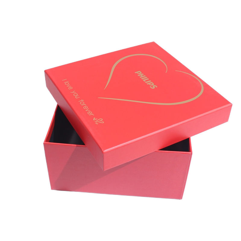 Rotkarton Weihnachtsgeschenk-Box mit Deckel und Basis für Großhandel und Einzelhandel