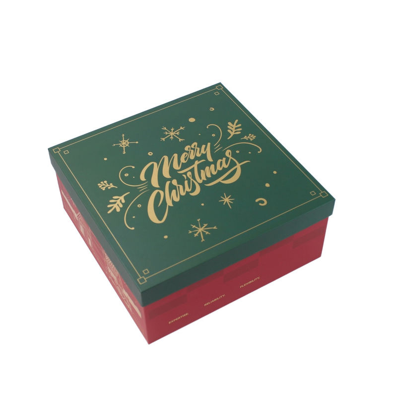 Rotkarton Weihnachtsgeschenk-Box mit Deckel und Basis für Großhandel und Einzelhandel
