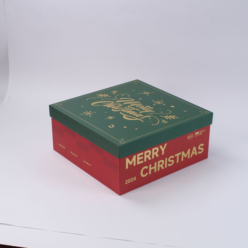 Rotkarton Weihnachtsgeschenk-Box mit Deckel und Basis für Großhandel und Einzelhandel