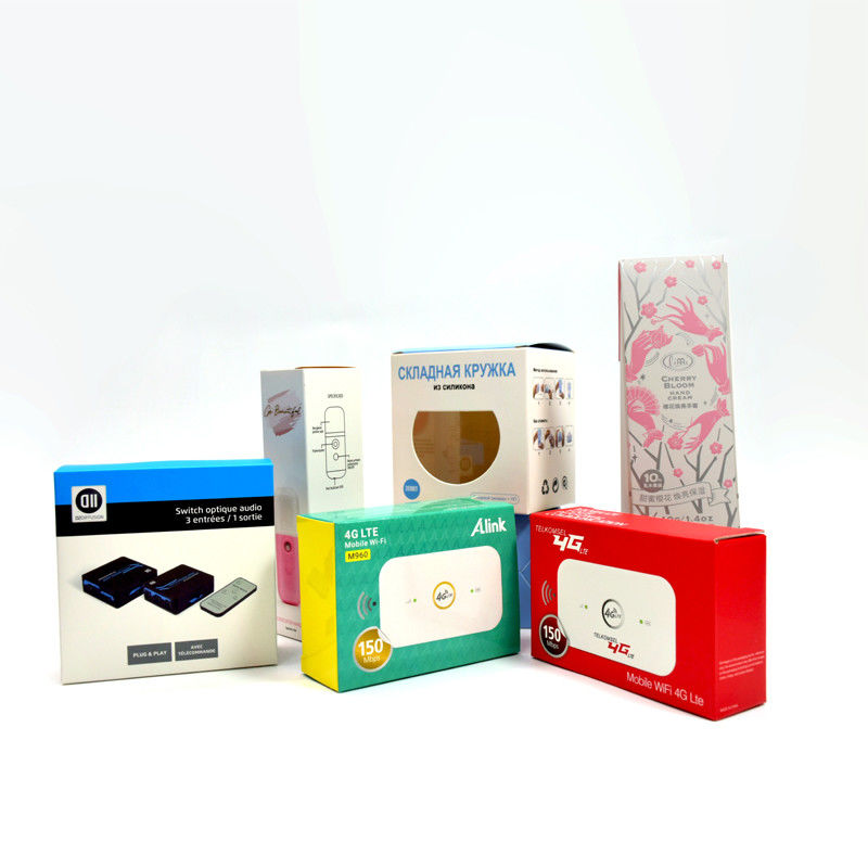Maßgeschneiderte leere Verpackungskisten mit Logo Weiße Kartonbox Alle Arten von Produkt-Displayboxen