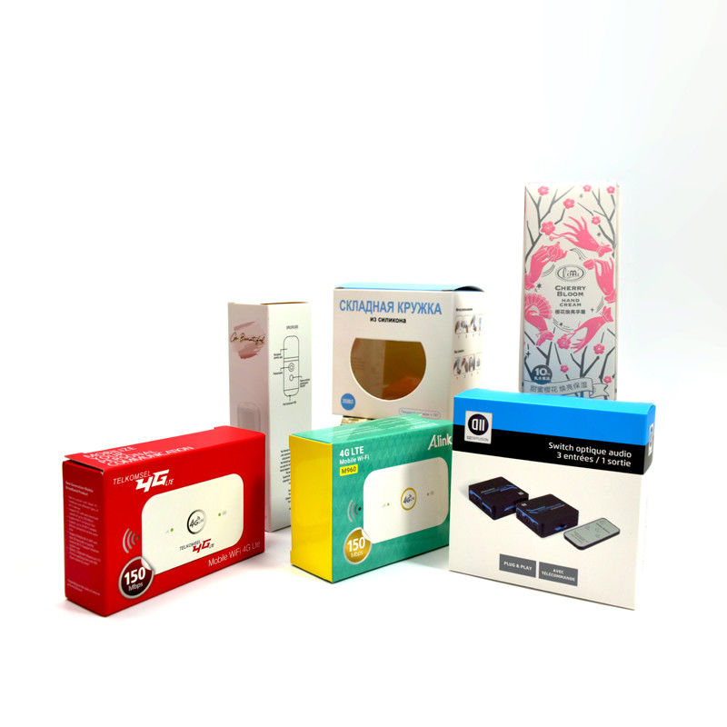 Maßgeschneiderte leere Verpackungskisten mit Logo Weiße Kartonbox Alle Arten von Produkt-Displayboxen