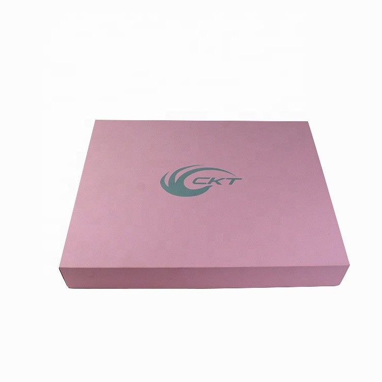 Custom Paper Cosmetic Box Pink Gift Box mit Samt Oberfläche ideal für Schönheitsgeräte