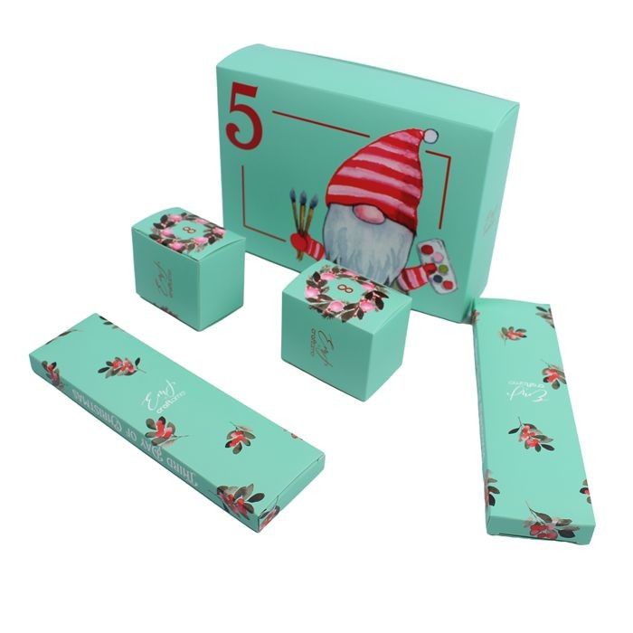 angepasste Blindbox für Kosmetik personalisierte Papierbox
für die Weihnachts- und Adventskalenderbox
