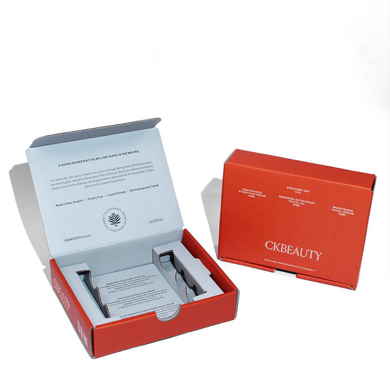Custom Lippenstäbchen Leere Kisten Fashion Desigh Orange Magnetpapierbox vom Verpackungshersteller