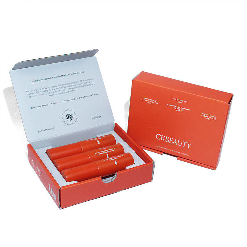 Custom Lippenstäbchen Leere Kisten Fashion Desigh Orange Magnetpapierbox vom Verpackungshersteller