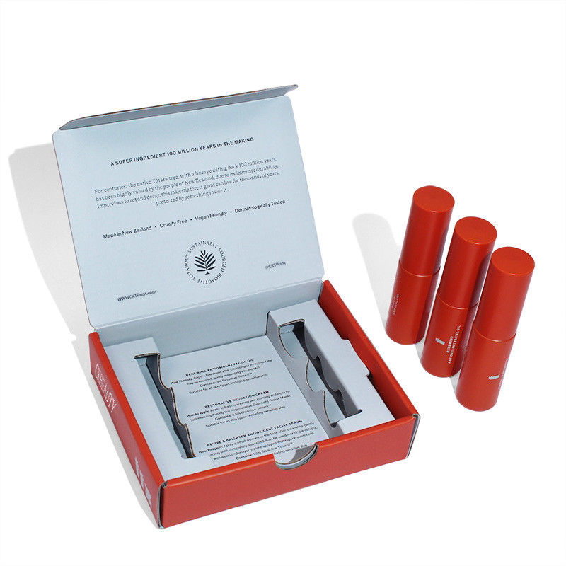 Custom Lippenstäbchen Leere Kisten Fashion Desigh Orange Magnetpapierbox vom Verpackungshersteller