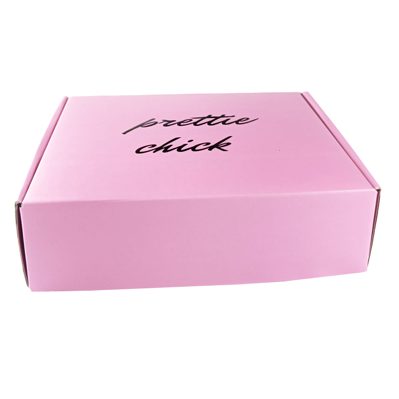 Custom Karton rosa Wellpappe Versandboxen, rosa Wellpappe Mailerboxen für kosmetische Verpackungen