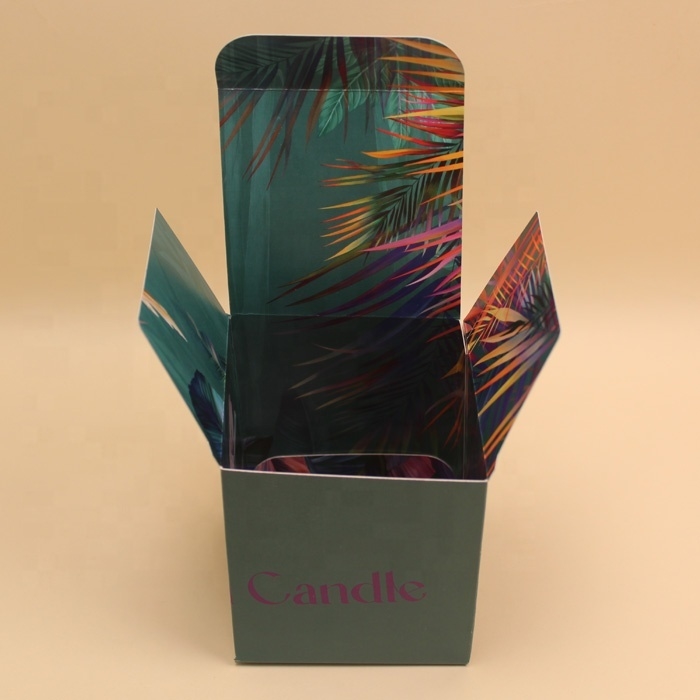 Custom Luxus Candle Packaging Box Großhandel, Candle Geschenkboxen mit Recyclingpapier und Logo Druck