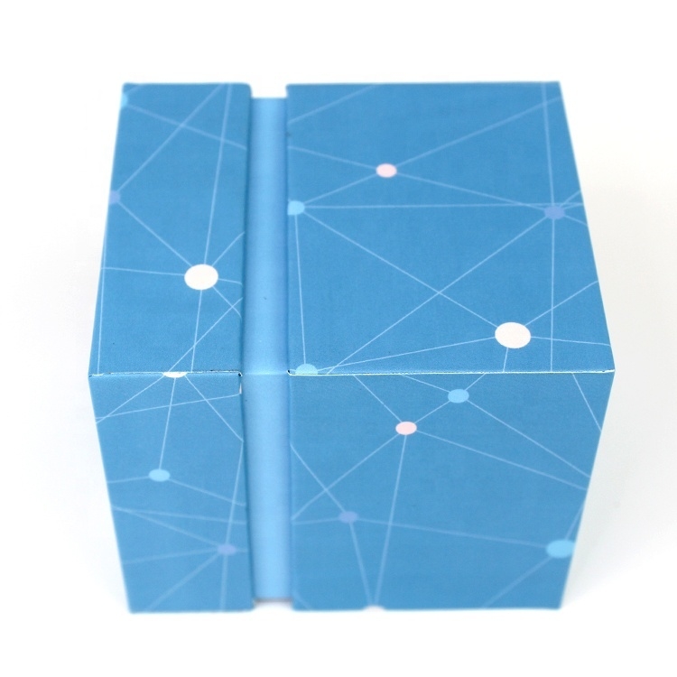 Individuelle, recycelbare Geschenkbox aus Karton mit Deckel, tiefe quadratische Kartonbox mit Deckel 10x10 Zoll