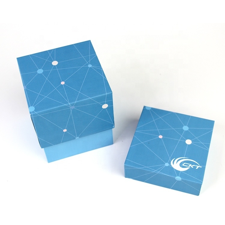 Individuelle, recycelbare Geschenkbox aus Karton mit Deckel, tiefe quadratische Kartonbox mit Deckel 10x10 Zoll