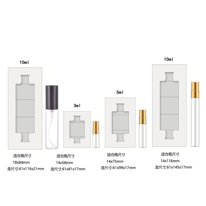 Handgefertigte 3ml 2ml 5ml Parfümbox mit doppelseitiger Farbpersonalisierung und umweltfreundlichen Materialien