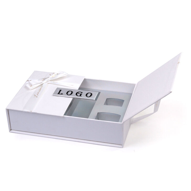 Custom Logo Factory Direct Luxury Two Doors Opened Paper Rigid Cardboard Gift Box with Magnetic Closure