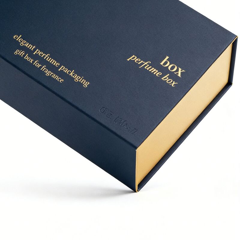 Perfümverpackungskiste mit Magnetverschluss und Goldfolie-Stempel für Luxusgeschenksätze