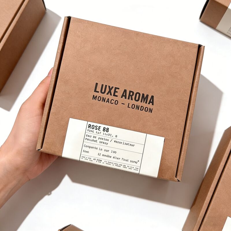 Umweltfreundliche, individuell bedruckte Parfümverpackungsbox mit Inneneinsatz für 50-ml-Flasche, Großhandel, OEM