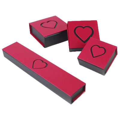 Kundenspezifischer Schmuck-Verpackenkasten-Verpflichtung Ring Earring Gift Box