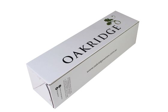 Weiß runzelte Faltschachtel-Kasten-Karton für einzelne Satz-Wein-Flasche