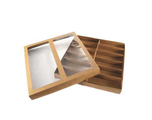 Freundliche 12 Satz Eco Sunglass-Anzeigen-Verpackenkasten mit transparentem Fenster-Deckel