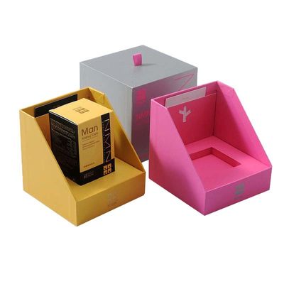 Kundenspezifische goldene rosa Kerzen-Geschenkbox-Verpackenpapier-Geschenk-Tasche