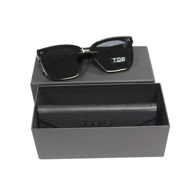 Schwarze Farbe Sonnenglas Geschenk Versand Verpackungskiste mit individuellem Logo und Form