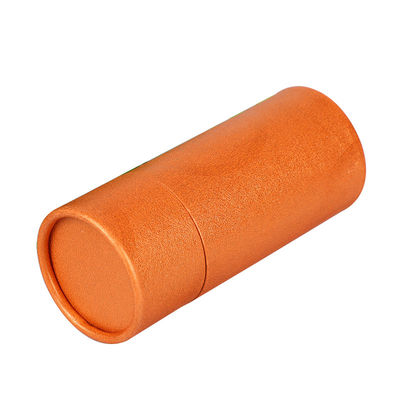Orange runder DruckPappbehälter mit Deckeln