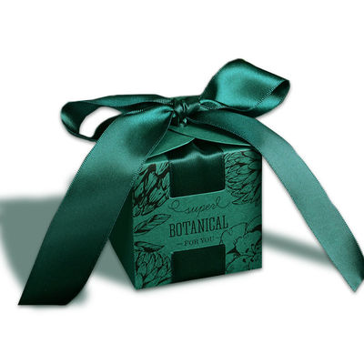 Forest Green Small Ring Gift-Kasten mit Band