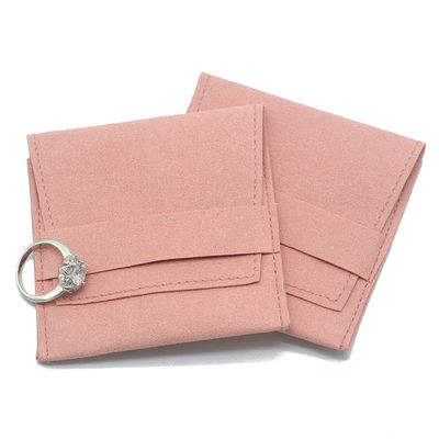 Kundenspezifischer bunter Samt Microfiber Ring Earing Necknace Fabric Pouchs