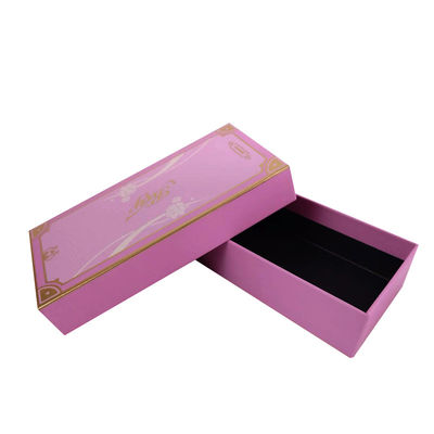 Custom Logo Rosa große Weihnachtsgeschenkboxen Kosmetik Verpackung mit Deckel