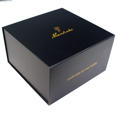 Essential Oil zusammenklappbare Schönheitsgeschenkbox in Schwarz mit starrem Karton und individueller Größe