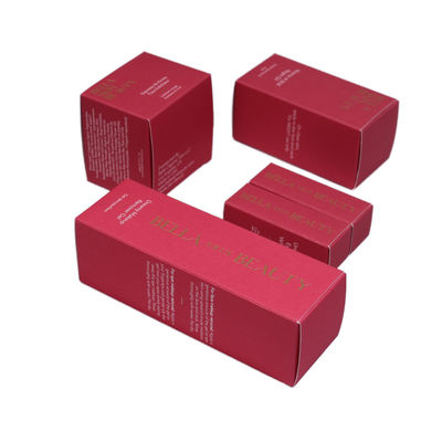 Verpackung mit individuellem Logo, Hautpflegeboxen mit rotem Papier