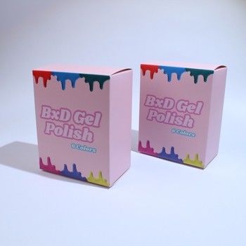 Gemachte Cute Design Gel Polish Boxen Verpackung Schönheitsprodukte Verpackung Großhandel